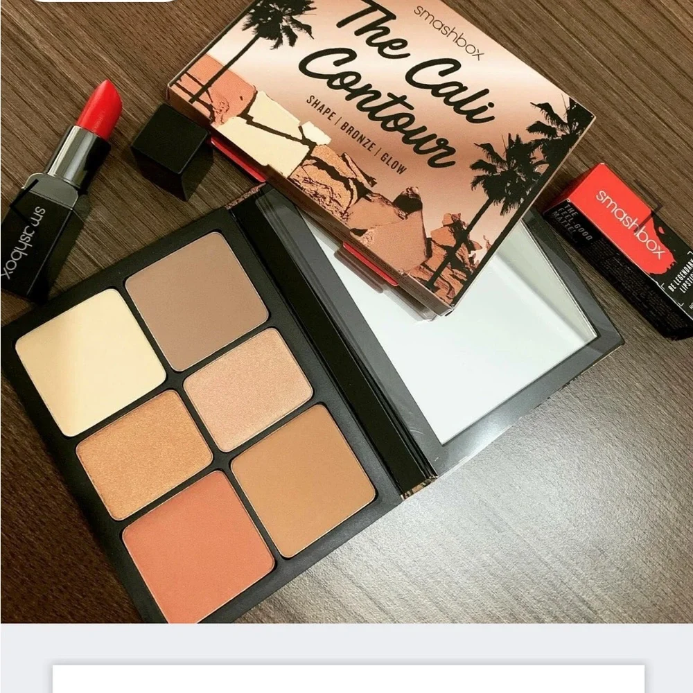 Smashbox The Cali Contour Shape/Bronzer/Glow Palette Light/Medium New